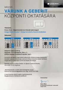 Geberit oktatás