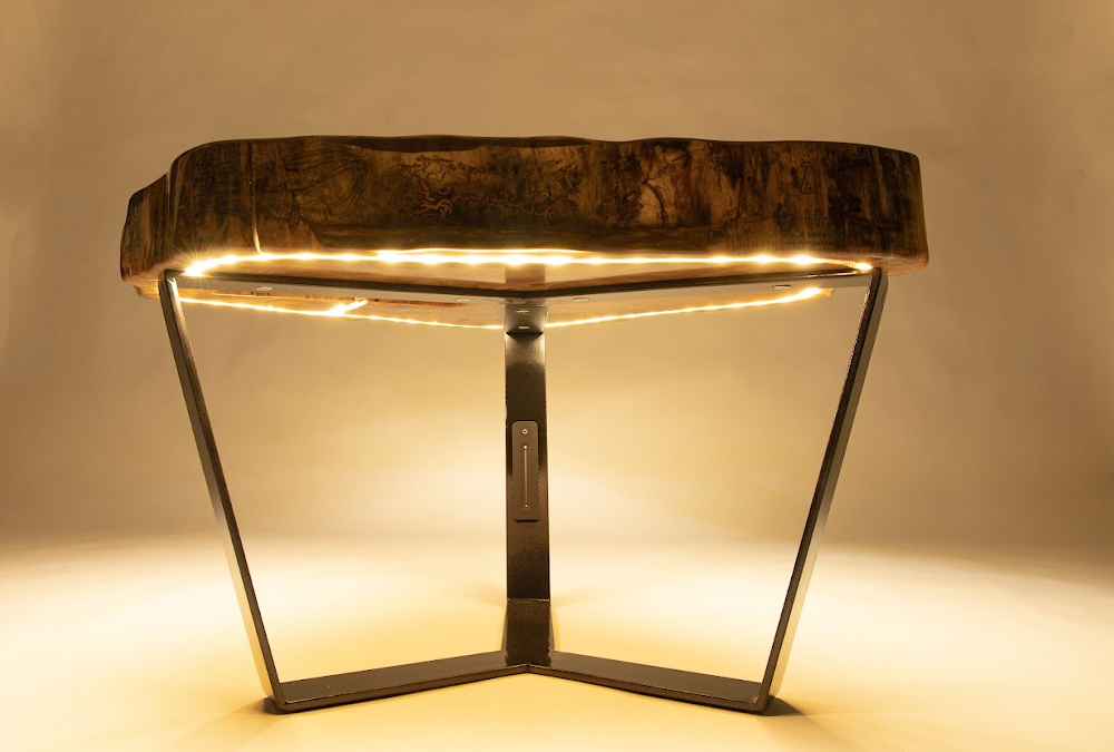 K&G Wood Design - Korong asztal, rönk asztal, dohányzó asztal a nappaliban!