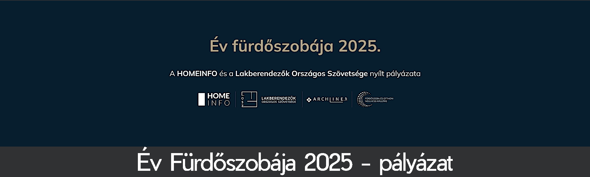 Év Fürdőszobája 2025 - pályázat