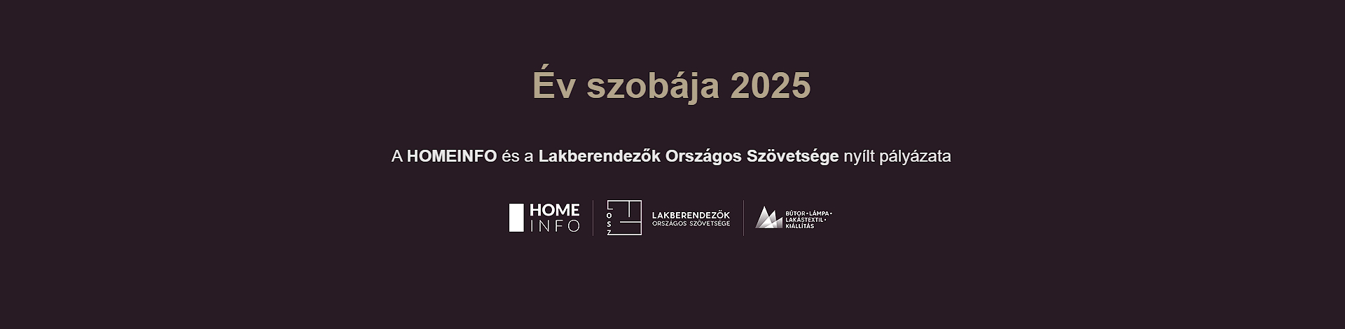 Év Szobája 2025 - pályázat