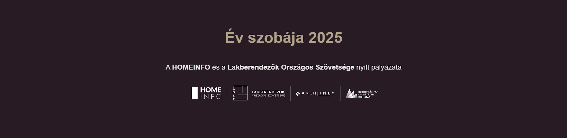 Év Szobája 2025 - pályázat