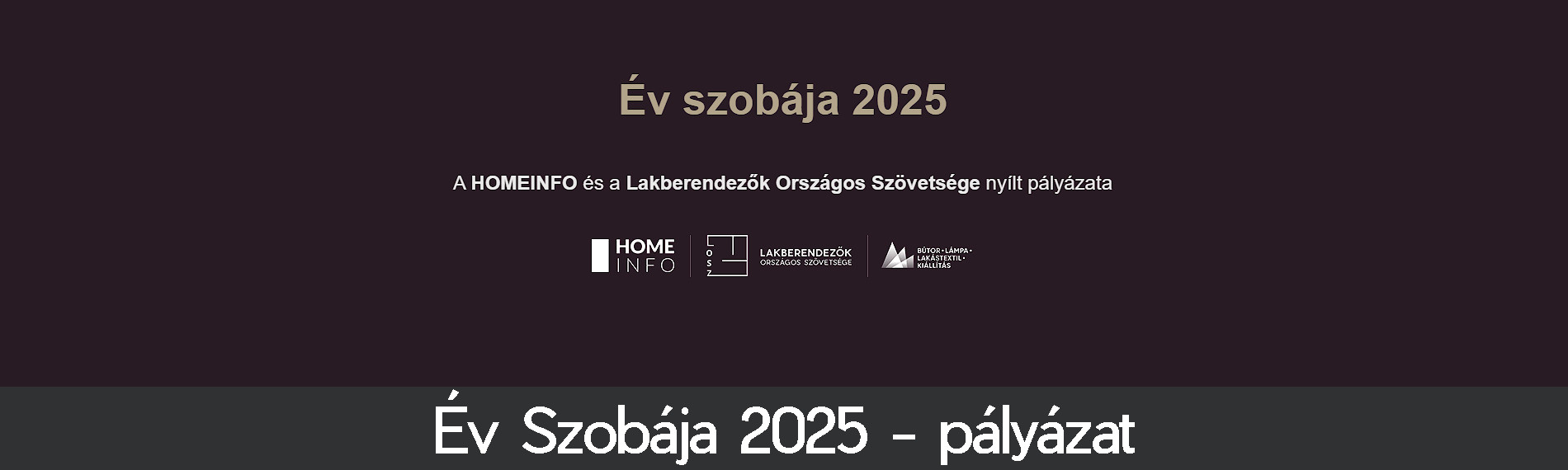 Év Szobája 2025 - pályázat