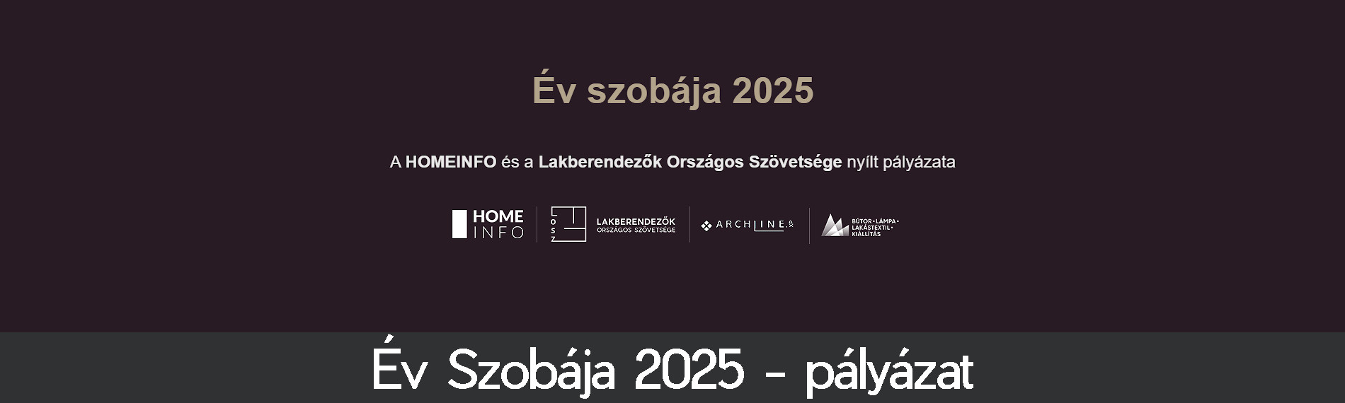 Év Szobája 2025 - pályázat