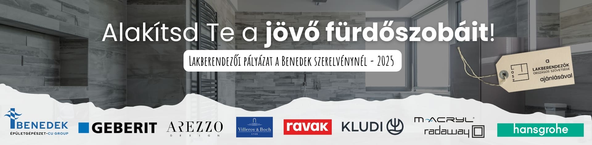 Alakítsd Te a jövő fürdőszobáit! Lakberendezői pályázat a Benedek Szerelvénnyel