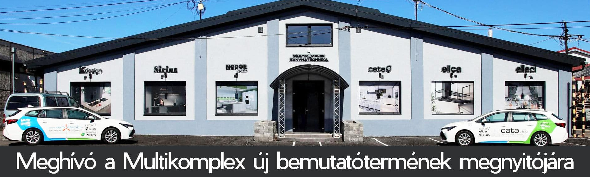 Meghívó a Multikomplex új bemutatótermének megnyitójára