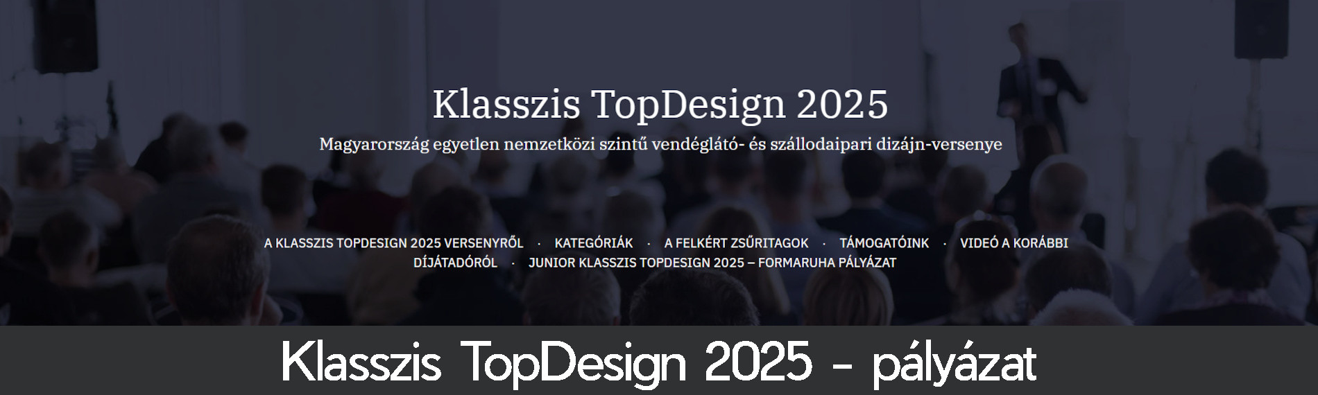 Klasszis TopDesign 2025 - pályázat