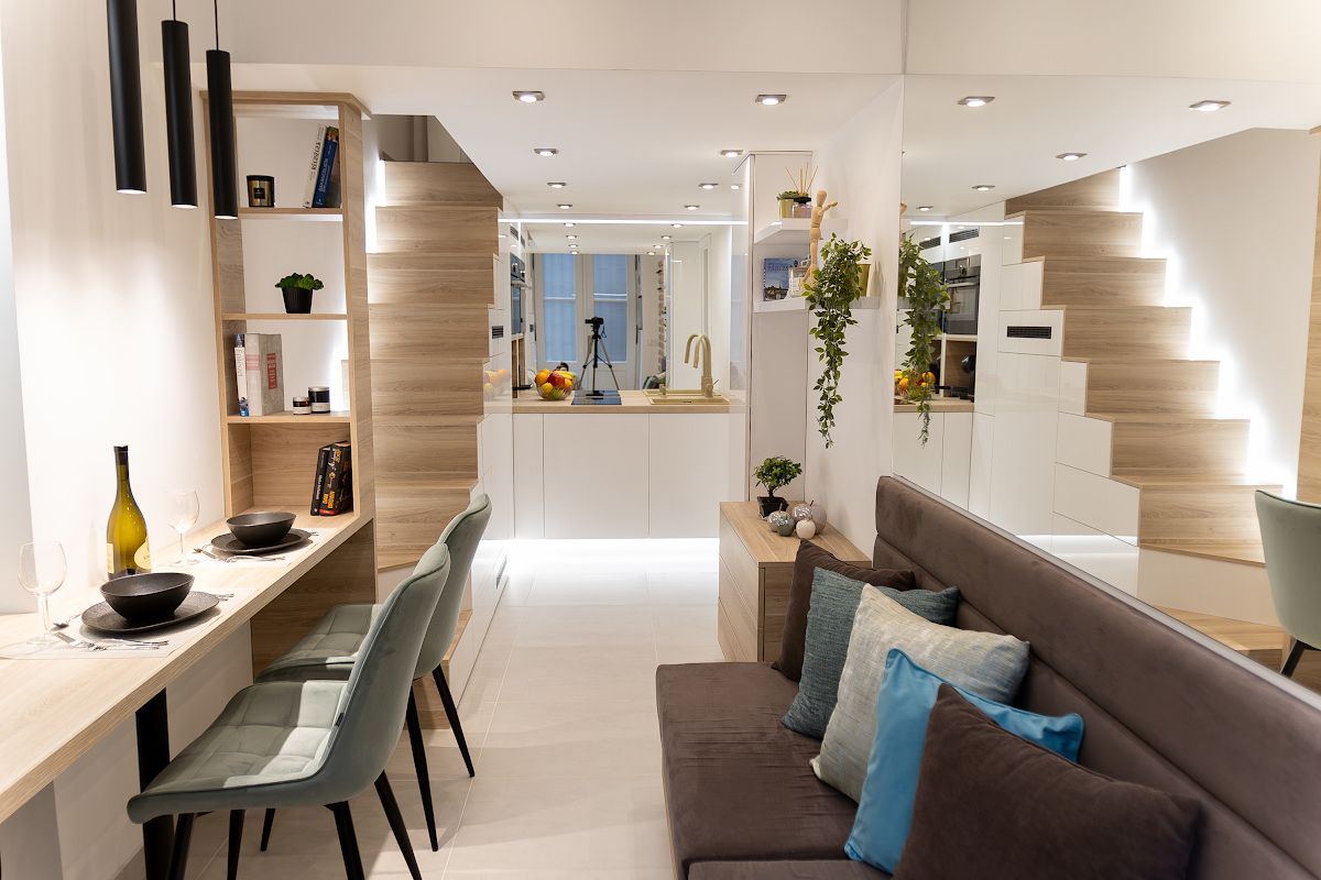 Sallak Andrea-Bravúr 15 négyzetméteren a Vízivárosban