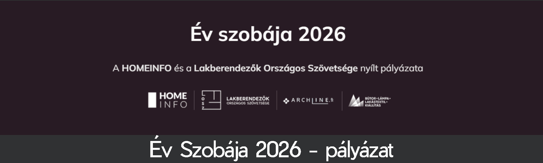 Év Szobája 2026 - pályázat