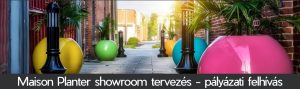 Maison Planter showroom tervezés - pályázat