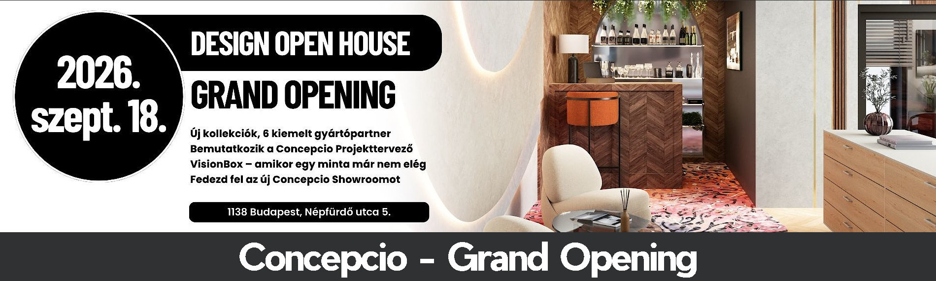 Megnyílik az új Concepcio Showroom