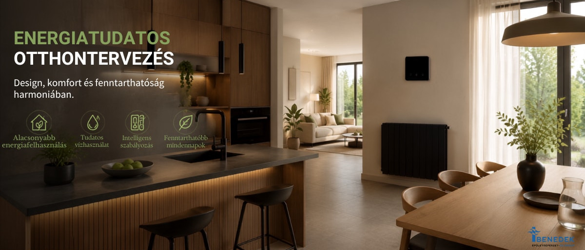 Benedek Szerelvény - Energiatudatos otthontervezés: hogyan kapcsolódik össze design, komfort és fenntarthatóság?