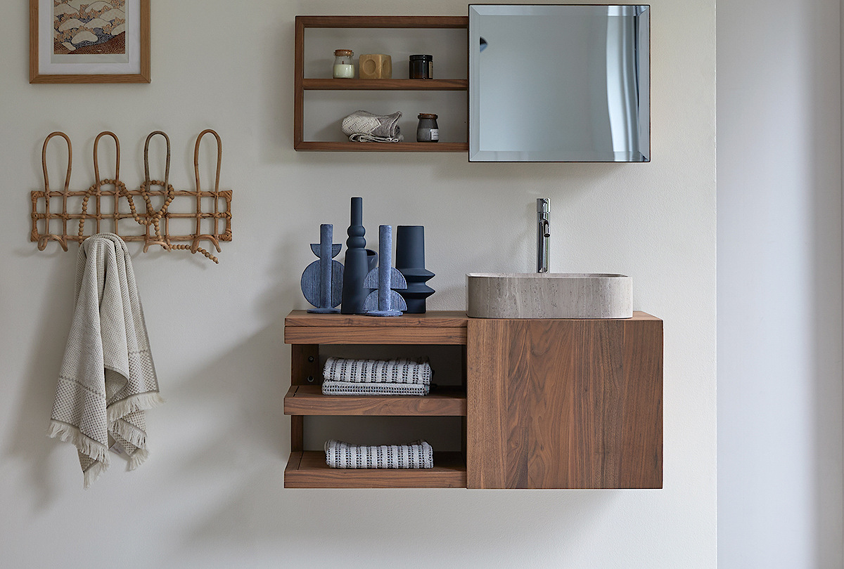 TEAKhome - Lebegő tömörfa fürdőszobabútor: természetes elegancia modern fürdőszobákban