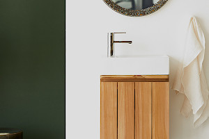 TEAKhome - Lebegő tömörfa fürdőszobabútor: természetes elegancia modern fürdőszobákban