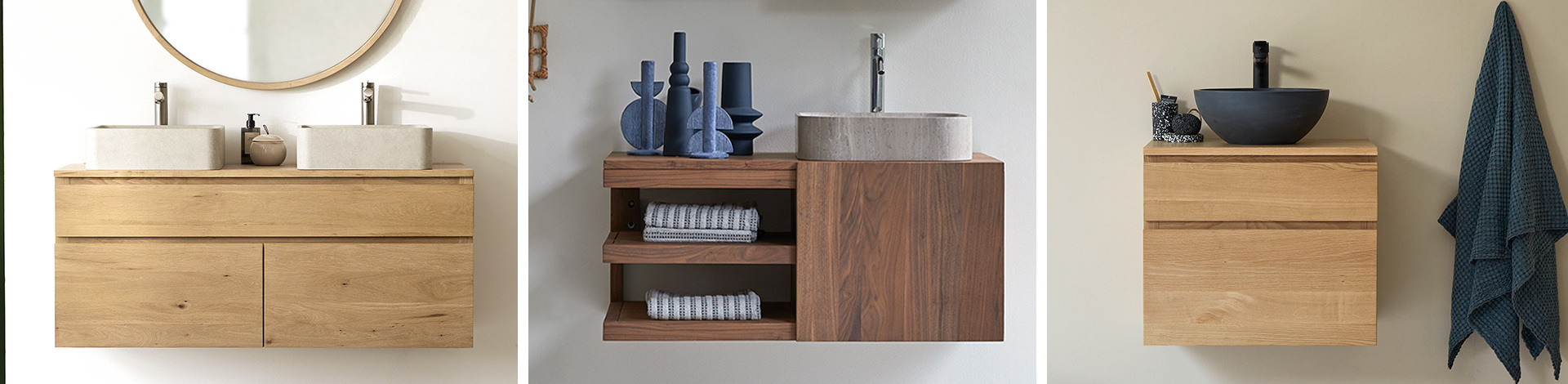 TEAKhome - Lebegő tömörfa fürdőszobabútor: természetes elegancia modern fürdőszobákban