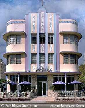 Art Deco házak - Miami Beach, Florida, USA