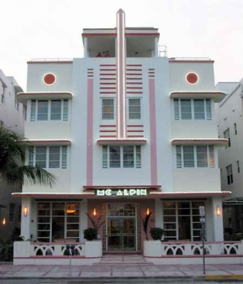 Art Deco házak - Miami Beach, Florida, USA