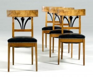 A Biedermeier stílus képviselő bútorok